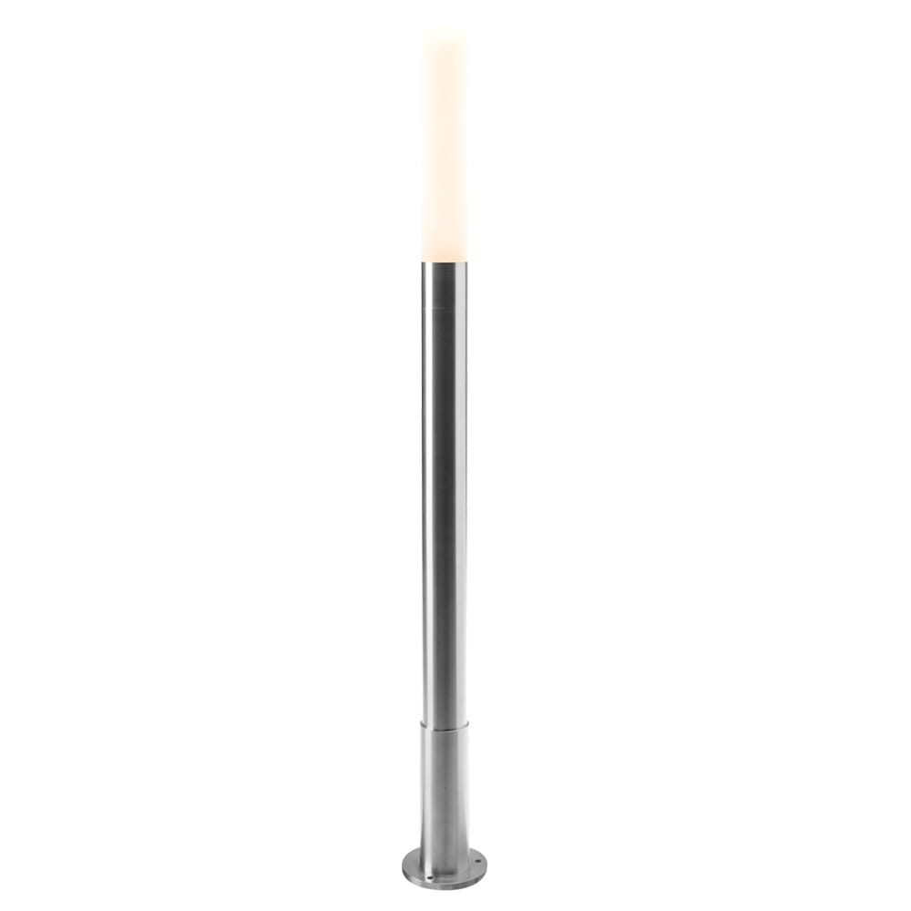 Nodin LED Sokkellamp - 2.6 Watt - 200 Lumen - 12V - 3000K warm wit - Staande Buitenlamp - Padverlichting - IP44 Waterdicht - RVS afbeelding