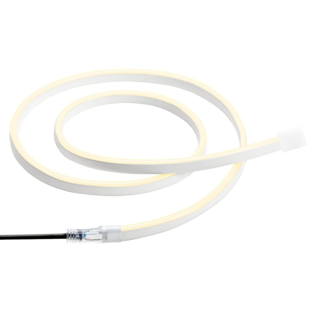 LED Strip 15m - 2.2 Watt per meter - 90 Lumen - 12V - 3000K warm wit - IP67 Waterdicht - Inkortbaar per 50 cm - Wit afbeelding