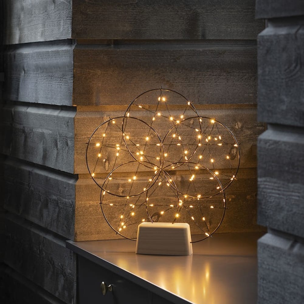 LED Tafellamp Dimbaar - 3W - 2200K Extra warm wit - 100 LED&apos;s - IP20 voor binnen - Incl. aansluitsnoer met schakelaar - Zwart afbeelding