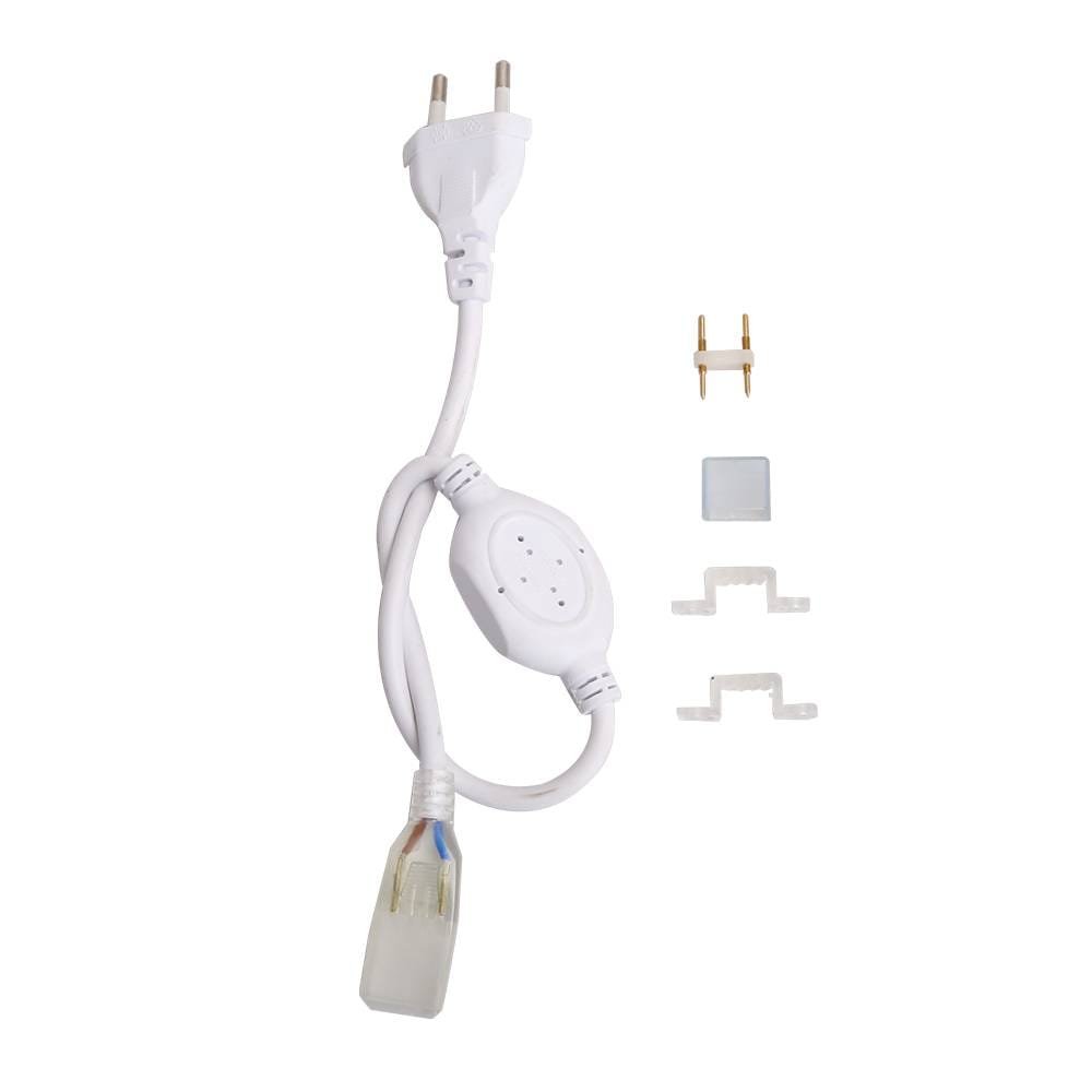 Netvoeding voor LED Strips - 30 cm - 230 Volt - 180 LEDs per meter - Plug & Play - Voor binnen afbeelding