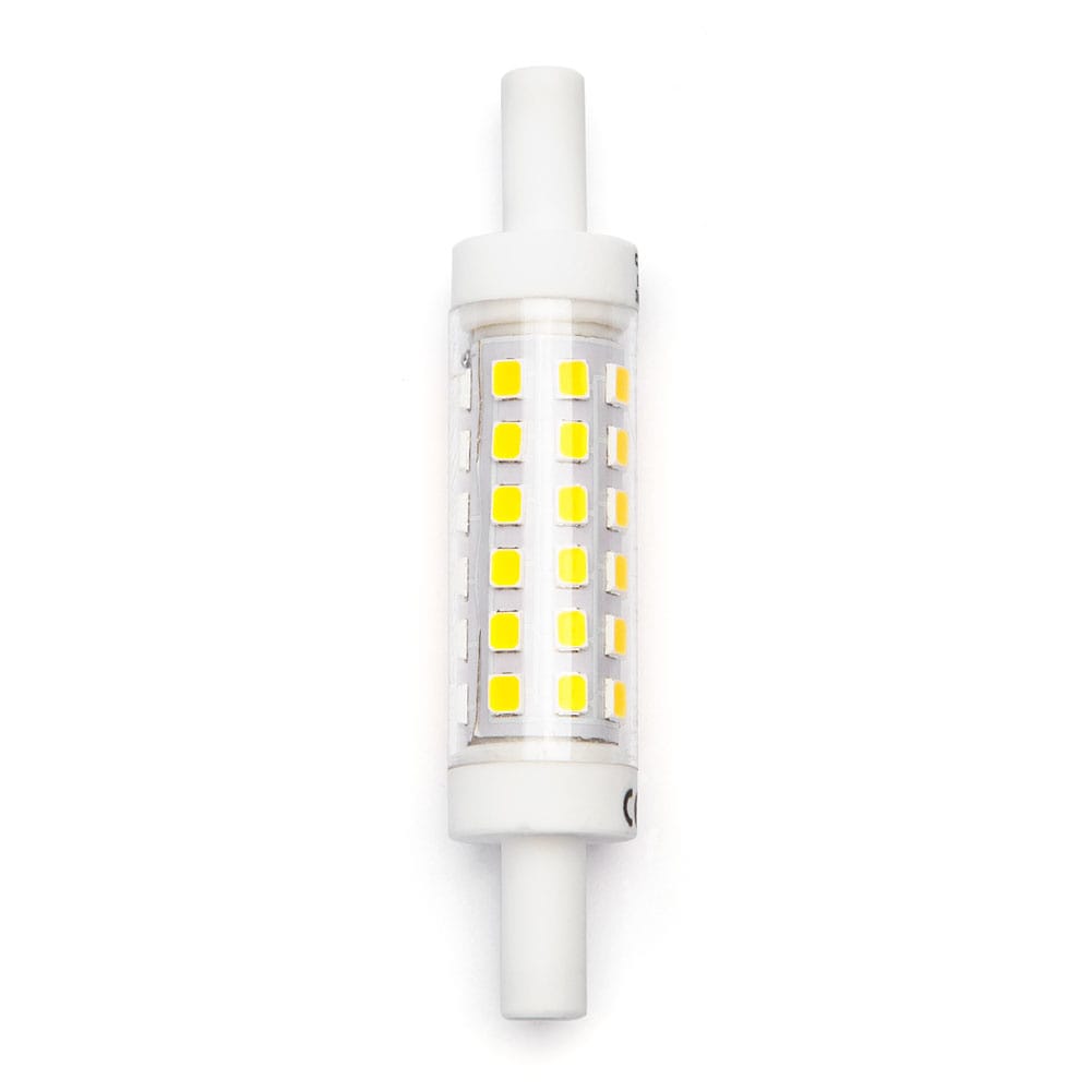 R7S LED Lamp 5 Watt 500 Lumen 78mm 3000K Warm wit Vervangt 42 Watt Staaflamp Incl. ventilatieroosters