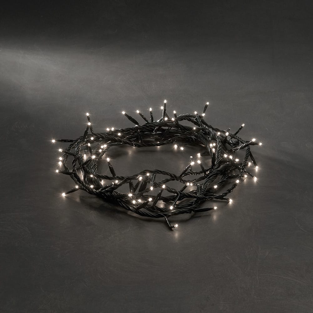 Micro Lichtsnoer voor buiten 7 meter LED's 2200K Extra warm wit 180 LED's 5 meter Aansluitkabel Kerstboomverlichting voor buiten IP44 Groene Kabel