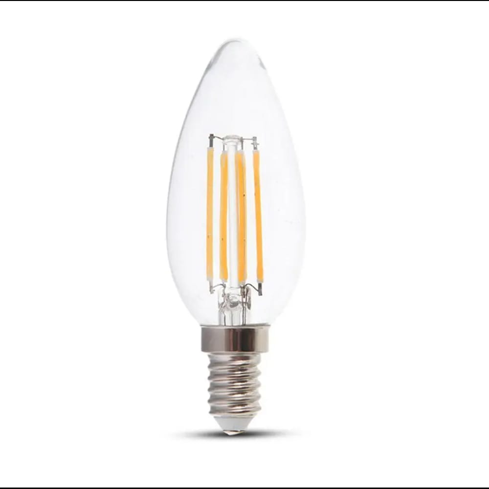 E14 LED Lamp 4 Watt 400 Lumen 3000K Warm wit Vervangt 35 Watt E14 fitting Kaarslamp Kleine fitting