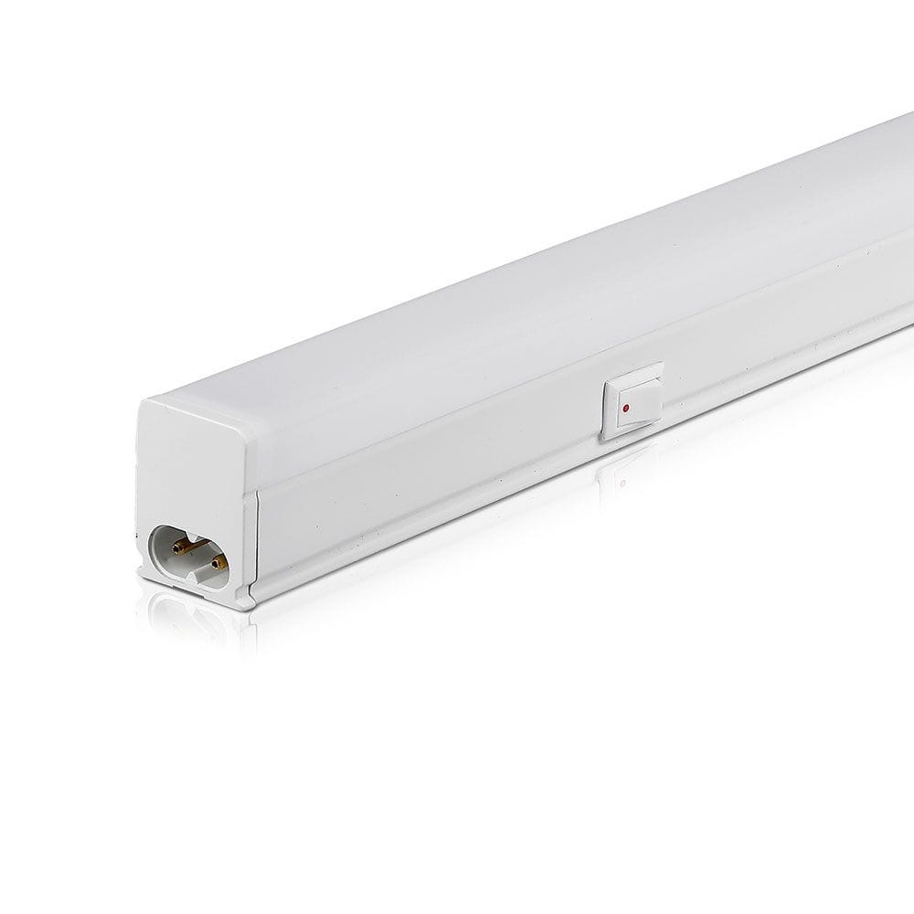 T5 LED batten 30cm met schakelaar 4W 400 lumen (100lm W) 6500K daglicht wit Koppelbaar Vervangt 20W