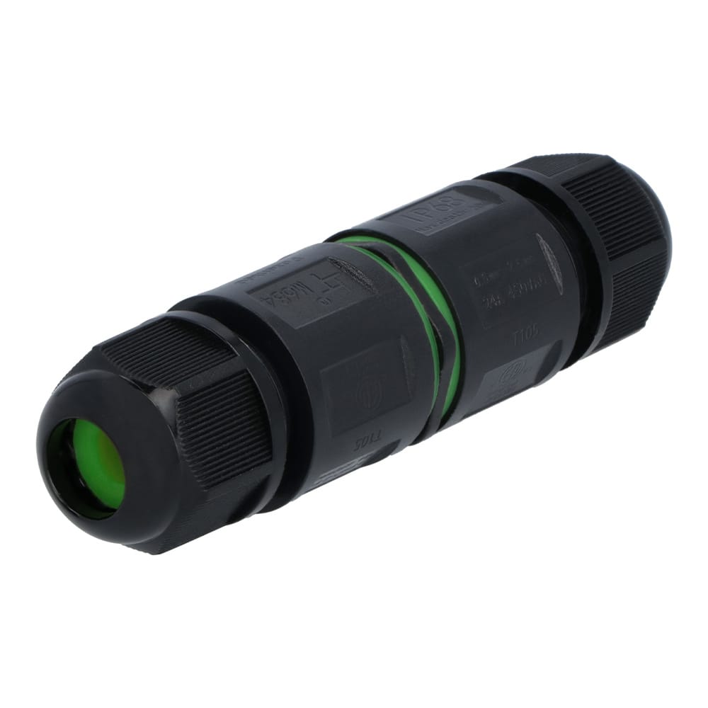 Set van 5 Kabelverbinders - IP68 Waterdicht - Gereedschapsloze installatie - Koppelstuk - Geschikt voor 4-12 mm kabeldikte afbeelding