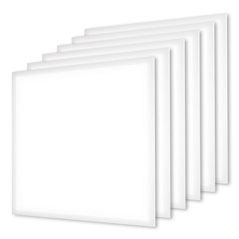 Set van 6 LED panelen - Alpha series - 60x60 cm - 21 Watt 3780 lumen (180lm/W) - 4000K neutraal wit - Flikkervrij - IP20 voor binnen afbeelding