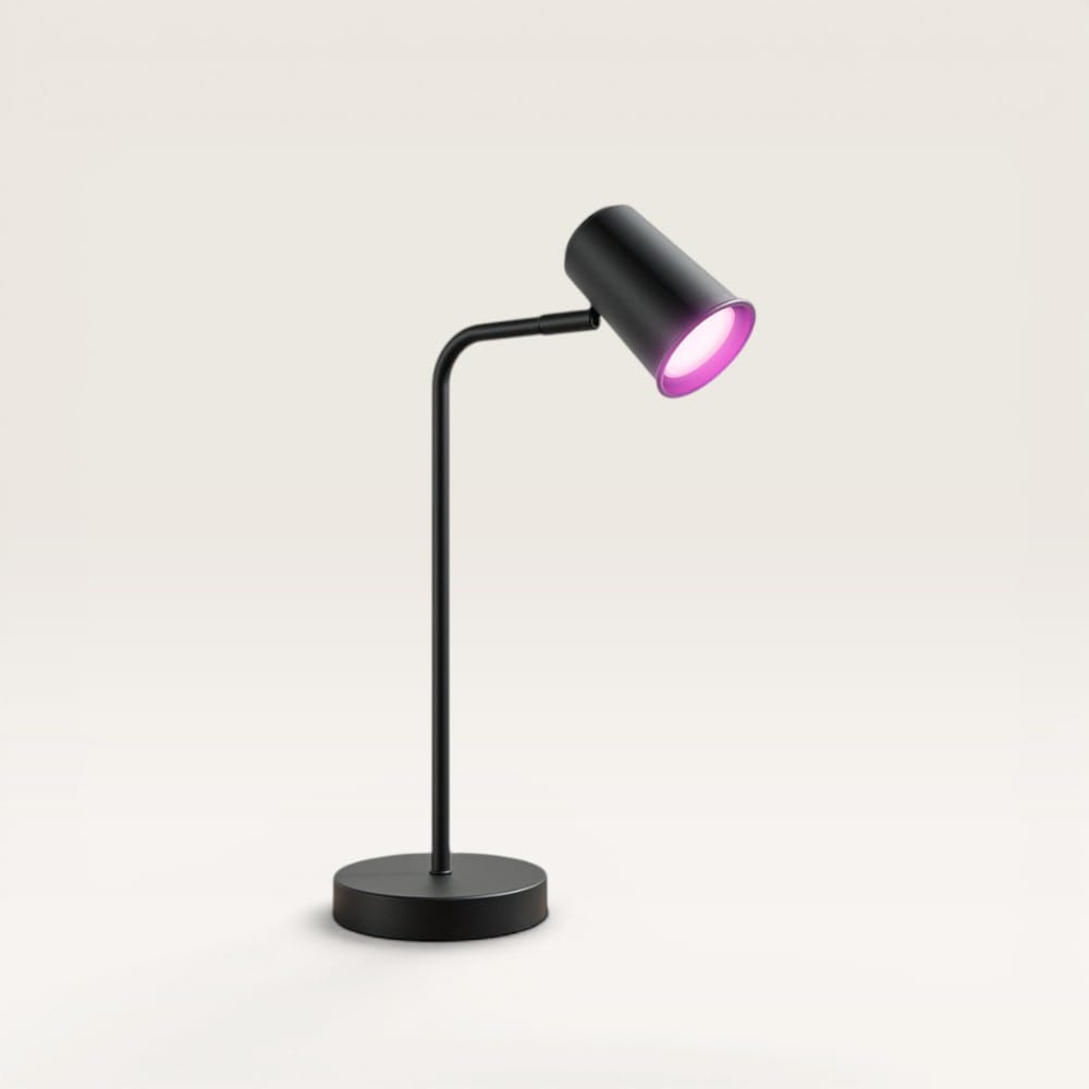 Riga - Smart LED Tafellamp - 5,5 Watt 345 Lumen - RGBWW - Kantelbaar en Draaibaar - GU10 - Wifi + Bl