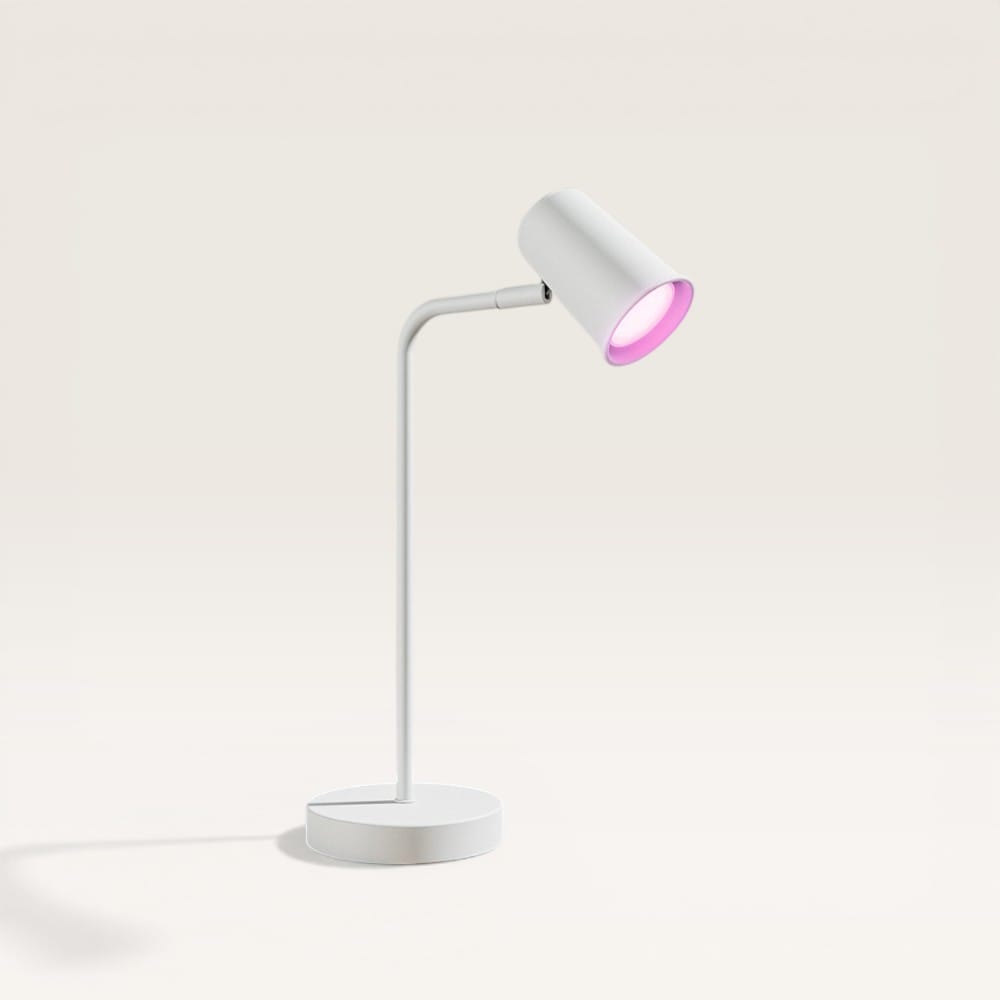 Riga - Smart LED Tafellamp - 5,5 Watt 345 Lumen - RGBWW - Kantelbaar en Draaibaar - GU10 - Wifi + Bl