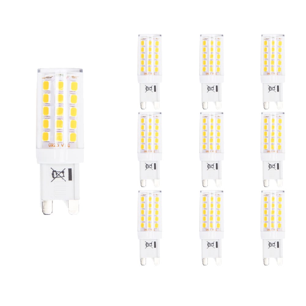 10x G9 LED lamp - 3W 350lm - 3000K warm wit - Vervangt 32W - G9 Fitting - G9 Steeklamp - G9 LED Capsule afbeelding