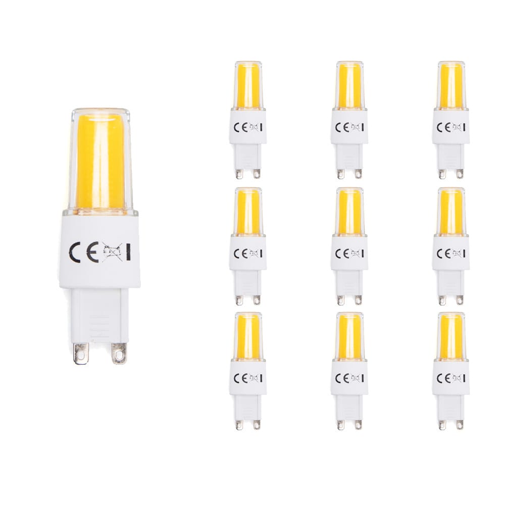 10x G9 LED lamp - 3,8W 470lm - 3000K warm wit - Flikkervrij - Vervangt 40 Watt - G9 Fitting - G9 Steeklamp - G9 LED Capsule afbeelding