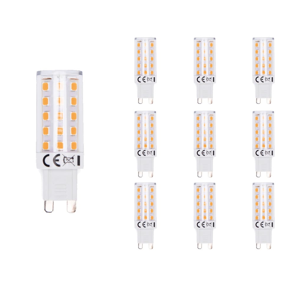 10x G9 LED lamp - 4,8W 530lm - 3000K warm wit - Flikkervrij - Vervangt 44W - G9 Fitting - G9 Steeklamp - G9 LED Capsule afbeelding