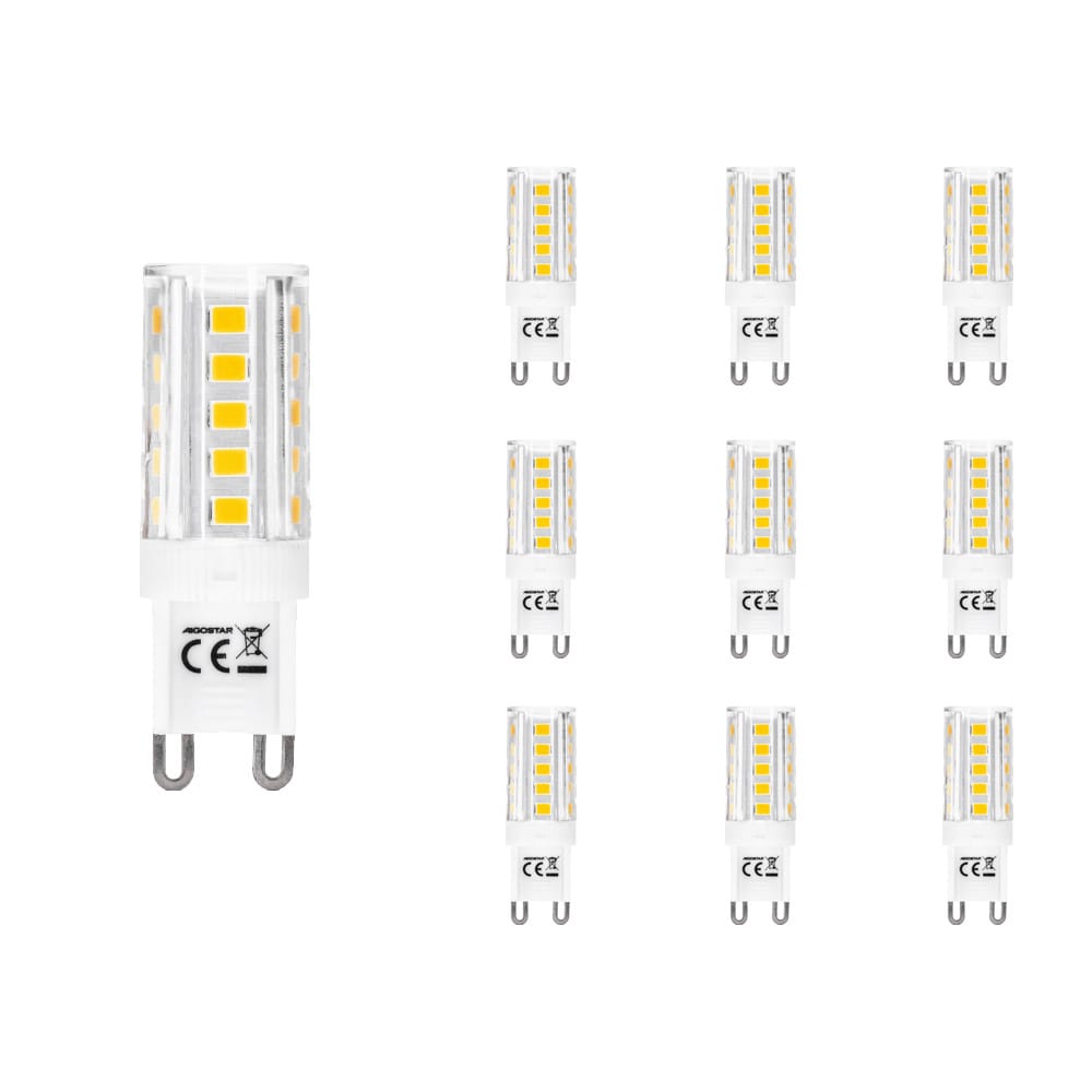 10x G9 LED lamp - 3,5 Watt 350lm - 3000K warm wit - Vervangt 32W - G9 Fitting - G9 Steeklamp - G9 LED Capsule afbeelding