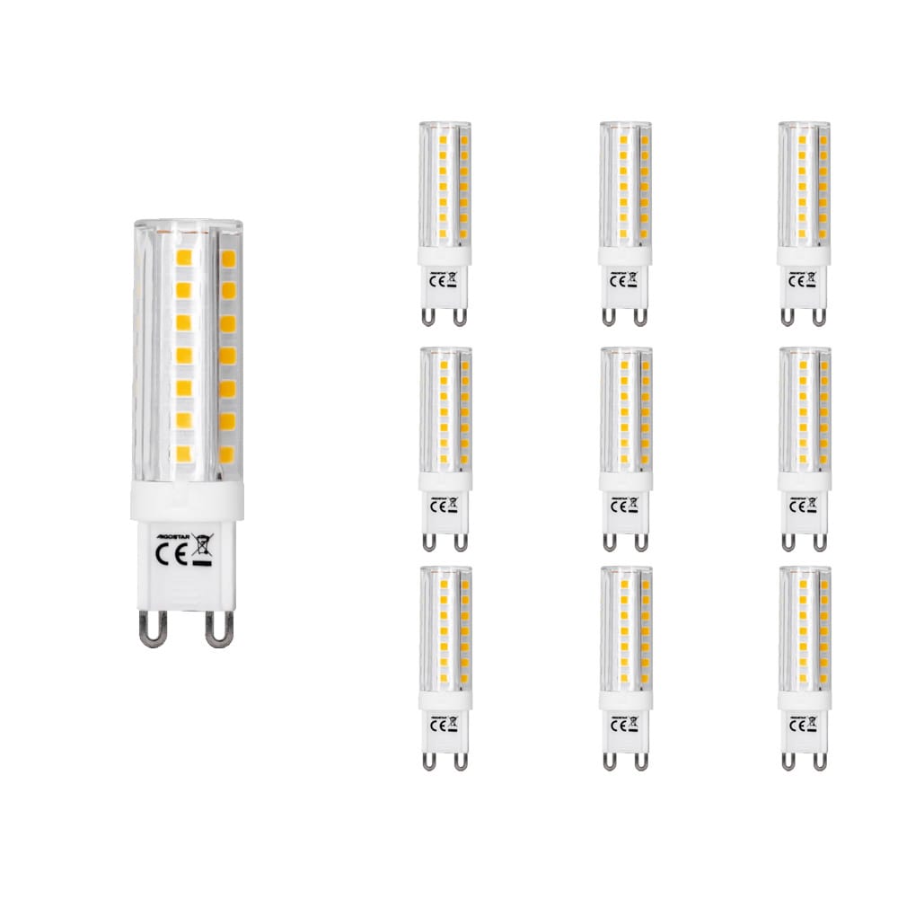 10x G9 LED lamp - 4,8W 470lm - 3000K warm wit - Vervangt 40 Watt - G9 Fitting - G9 Steeklamp - G9 LED Capsule afbeelding