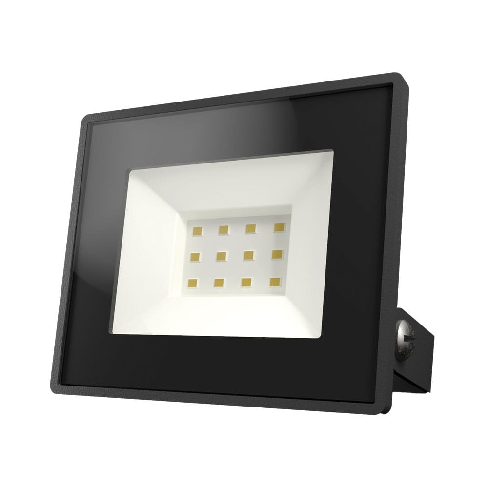 Lumos LED Breedstraler - 10 watt 850 Lumen (85lm/W) - 4000K neutraal wit - IP65 waterdicht - LED schijnwerper met kantelbare beugel afbeelding