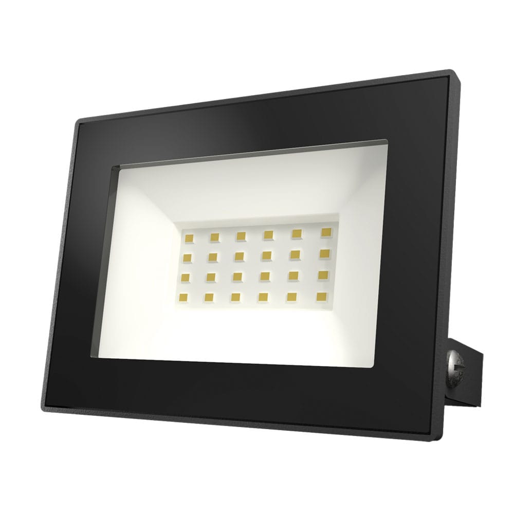 Lumos LED Breedstraler - 20 watt 1770 Lumen (90lm/W) - 4000K neutraal wit - IP65 waterdicht - LED schijnwerper met kantelbare beugel afbeelding