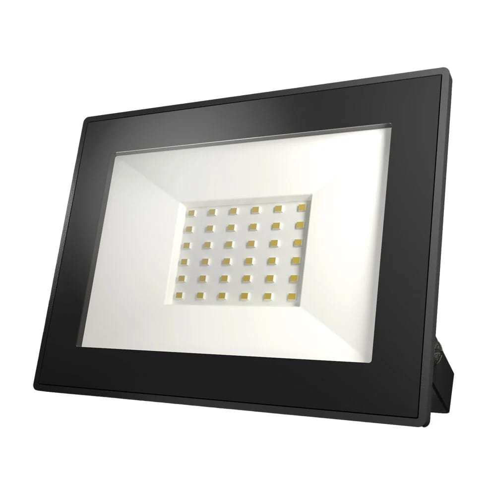 Lumos LED Breedstraler - 30 watt 2830 Lumen (95lm/W) - 4000K neutraal wit - IP65 waterdicht - LED schijnwerper met kantelbare beugel afbeelding