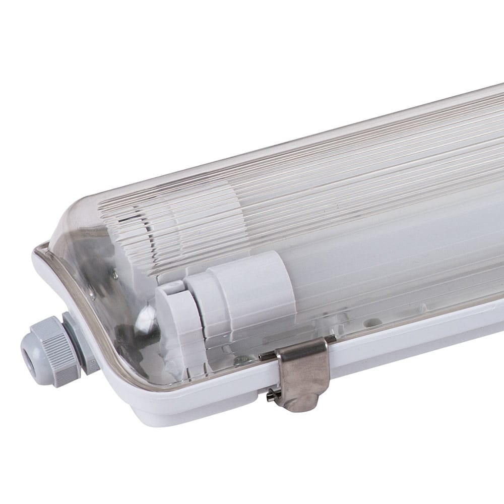 Ecoline LED TL armatuur 150 cm - IP65 waterdicht - 4000K neutraal wit licht - Flikkervrij - 2x24 Watt 4800 lumen afbeelding