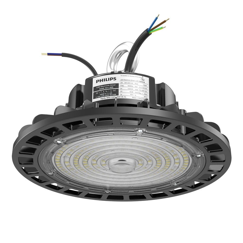 HOFTRONIC™ LED High bay Mercury 100W 16.000lm - 4000K Dimbaar IP65 160lm/W met Philips Driver 50.000 branduren - 5 jaar garantie