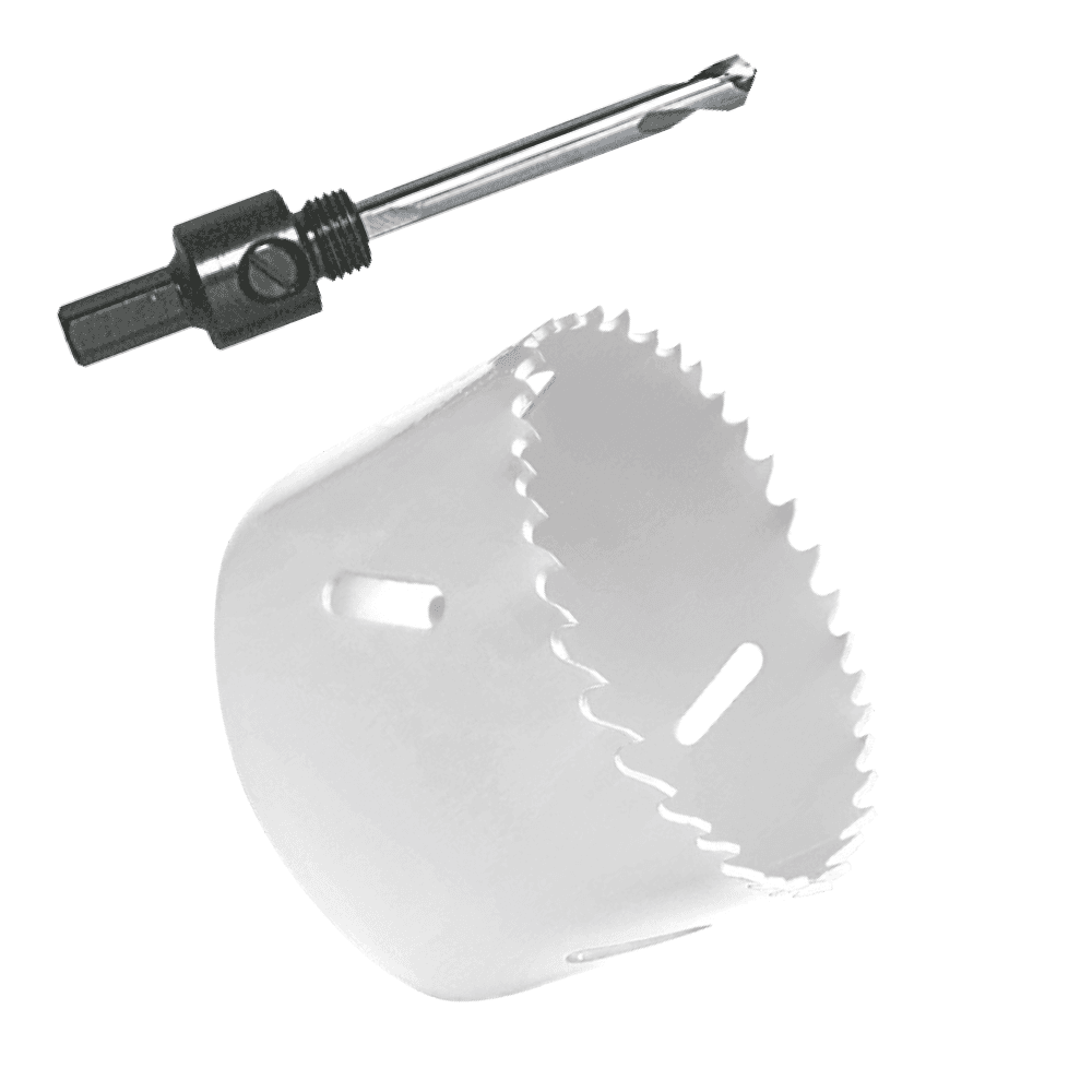 Gatenzaag Ø28 mm - Adapter en centreerboor - Incl. 3/8" adapter - Bi-metaal zaagblaad afbeelding