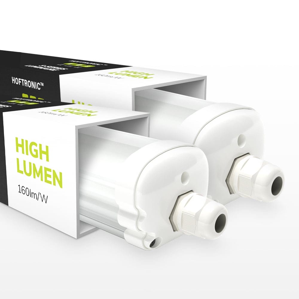 S-Series - Set van 2 LED TL armaturen 120cm - IP65 Waterdicht - 24 Watt 3840 Lumen (160lm/W) - 4000K Neutraal wit - Koppelbaar - IK07 - S-Series Tri-Proof plafondverlichting afbeelding