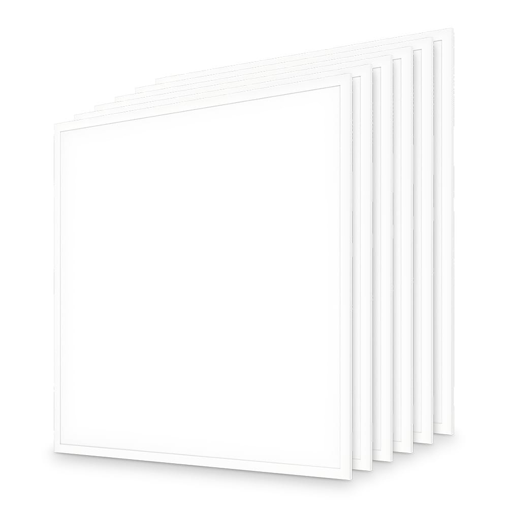 Set van 6 LED panelen - 60x60cm - 36 Watt 4320 lumen (120lm/W) - 4000K neutraal wit - Flikkervrij - UGR19 - IP20 voor binnen - 50.000 branduren afbeelding