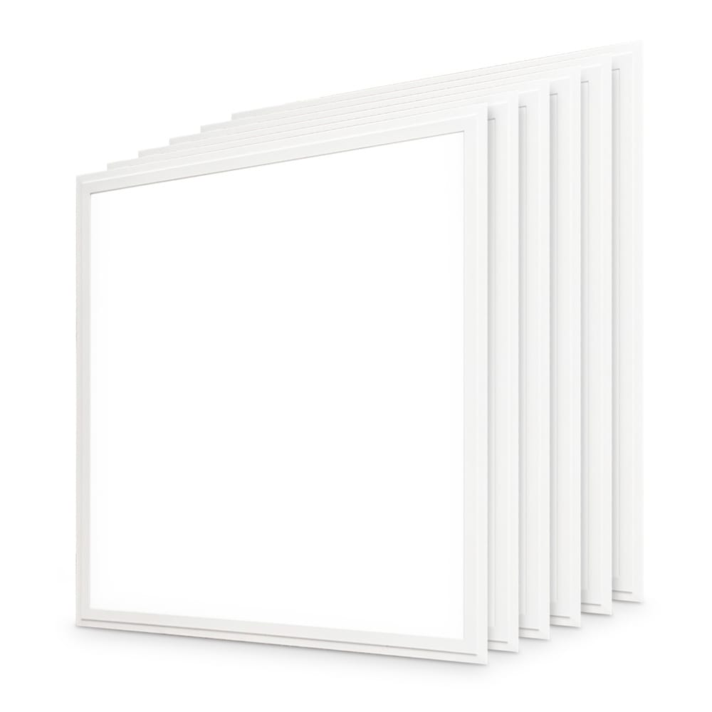 Set van 6 LED panelen - 62x62cm - 36 Watt 4320 lumen (120lm/W) - 4000K neutraal wit - Flikkervrij - UGR19 - IP20 voor binnen - 50.000 branduren afbeelding