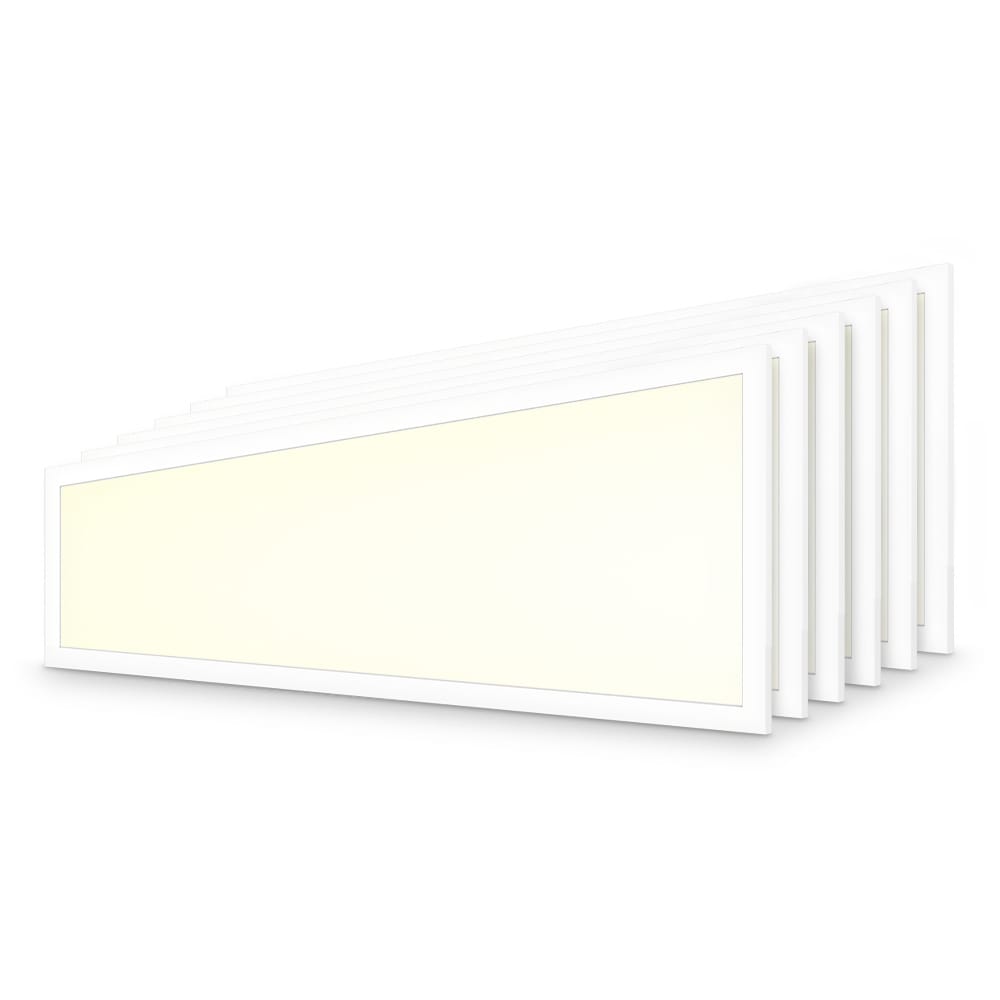 6x LED Paneel - 30 x 120 cm - 36 Watt - 4320lm (120lm/W) - 3000K warm wit - Flikkervrij - UGR22 - 50.000 branduren afbeelding