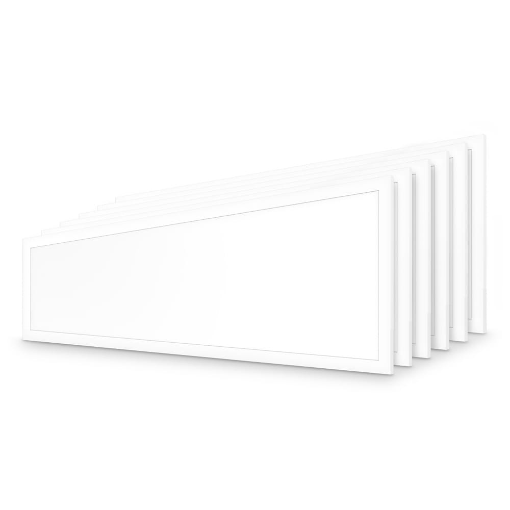 6x LED Paneel - 30 x 120 cm - 36 Watt - 4320lm (120lm/W) - 4000K neutraal wit - Flikkervrij - UGR22 - 50.000 branduren afbeelding