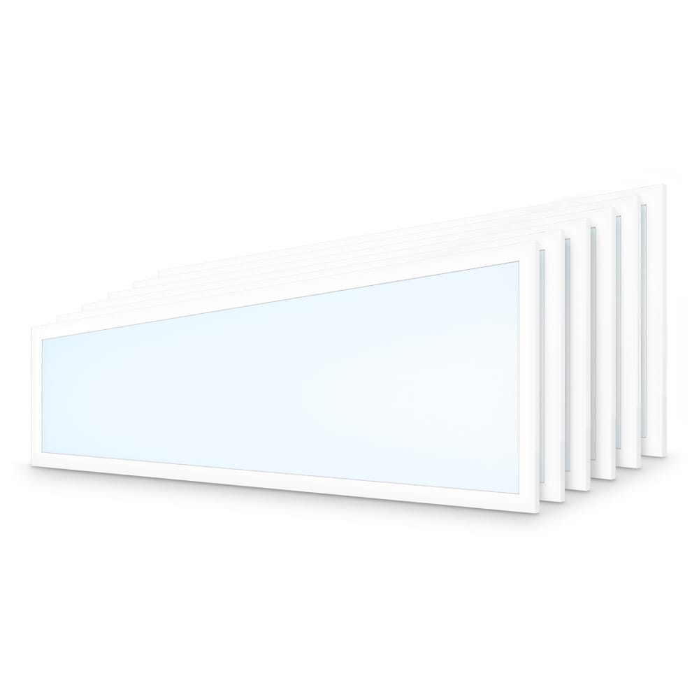 6x LED Paneel - 30 x 120 cm - 36 Watt - 4320lm (120lm/W) - 6000K daglicht wit - Flikkervrij - UGR22 - 50.000 branduren afbeelding