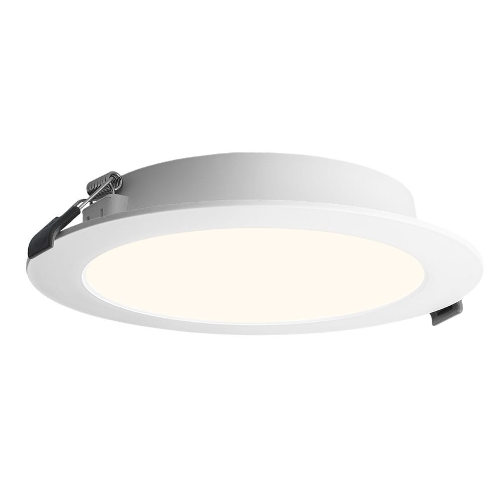 LED Downlight ECO - inbouwspot - mini LED paneel - 12 Watt 1160 lumen - Rond - 2700K warm wit - diameter 170mm - plat 27mm afbeelding 1