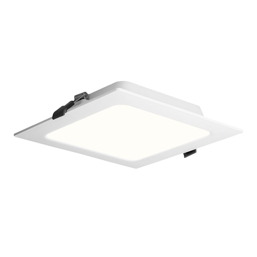LED Downlight ECO - inbouwspot vierkant - mini LED paneel - 18 Watt 1820 lumen - 4000K neutraal wit - 220x220mm - plat 27mm afbeelding 1