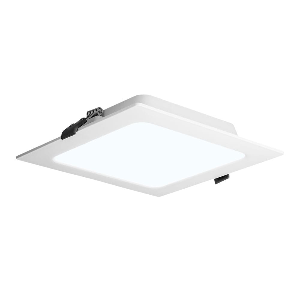 LED Downlight ECO - inbouwspot vierkant - mini LED paneel - 12 Watt 1160 lumen - 6500K daglicht wit - 170x170mm - plat 27mm afbeelding 1