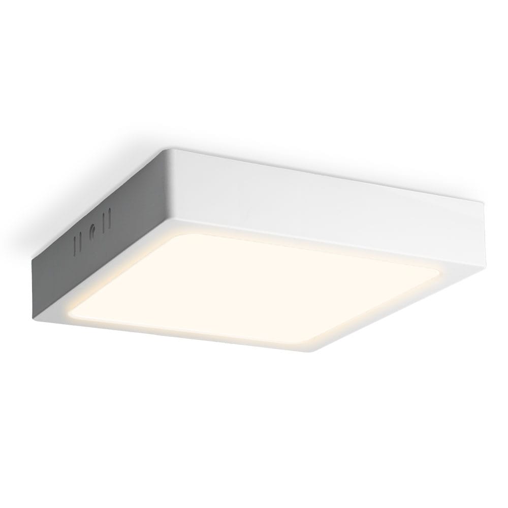 LED Downlight ECO - Vierkante opbouwspot - 18 Watt 1820 lumen - 2700K warm wit - IP20 - extra plat afbeelding