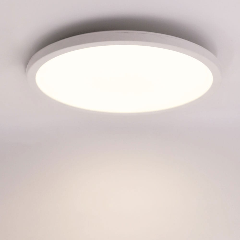 Slim - 18 Watt 1750lm - Plafondlamp badkamer wit - IP44 waterdicht - CCT lichtkleur instelbaar (2700K, 4000K & 5000K) - Rond Ø30 cm - LED Plafonniere afbeelding