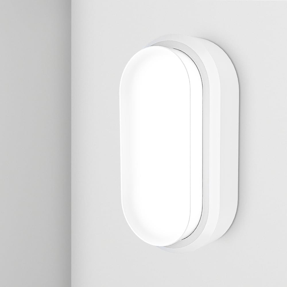 C Series LED Plafondlamp wit ovaal Wandlamp Scheepslamp IP54 18 Watt 1830lm 6500K Daglicht wit voor binnen en buiten