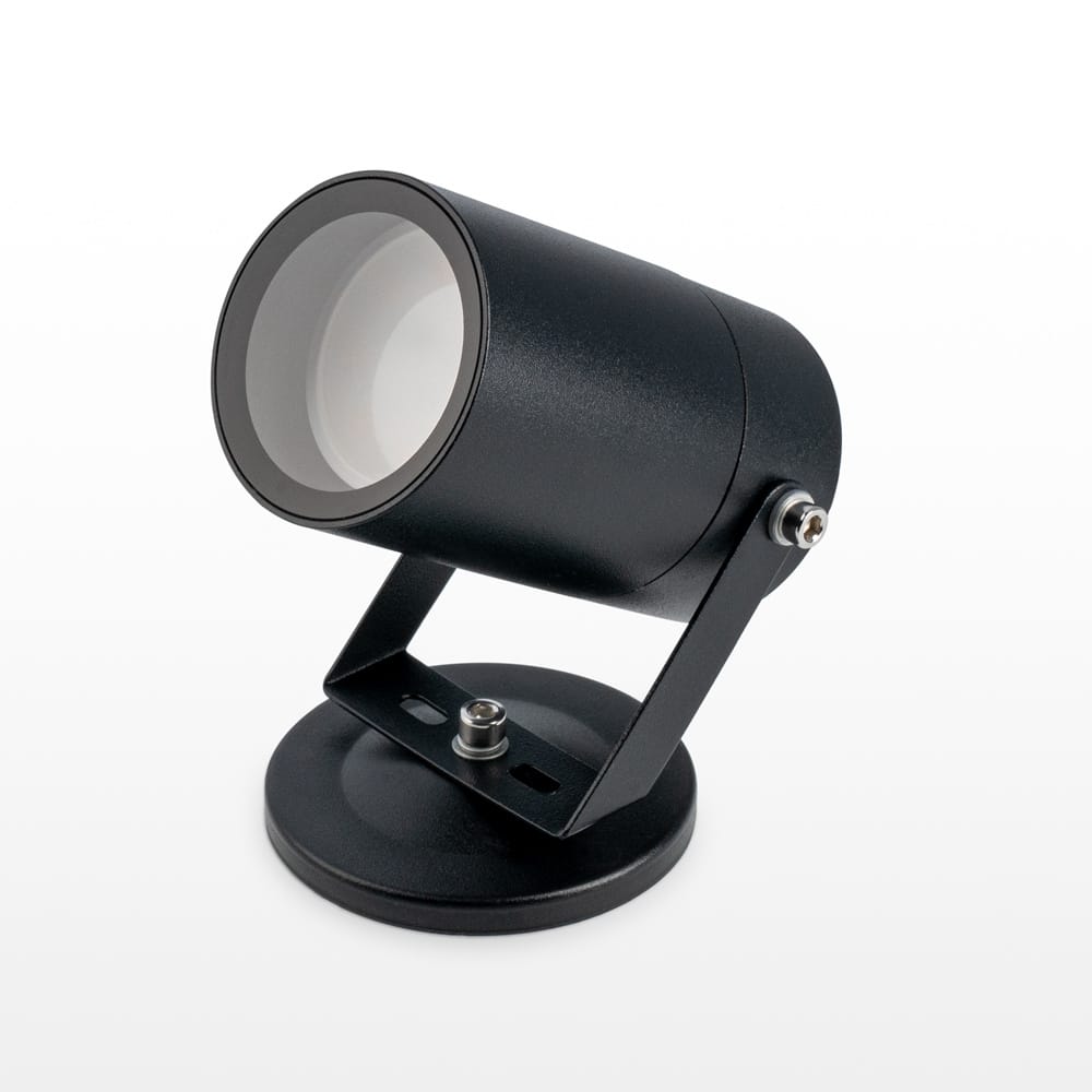 Spikey LED Wandlamp - Wandspot - Vlonderspot - GU10 fitting - IP65 waterdicht - Voor binnen en buiten - Zwart afbeelding