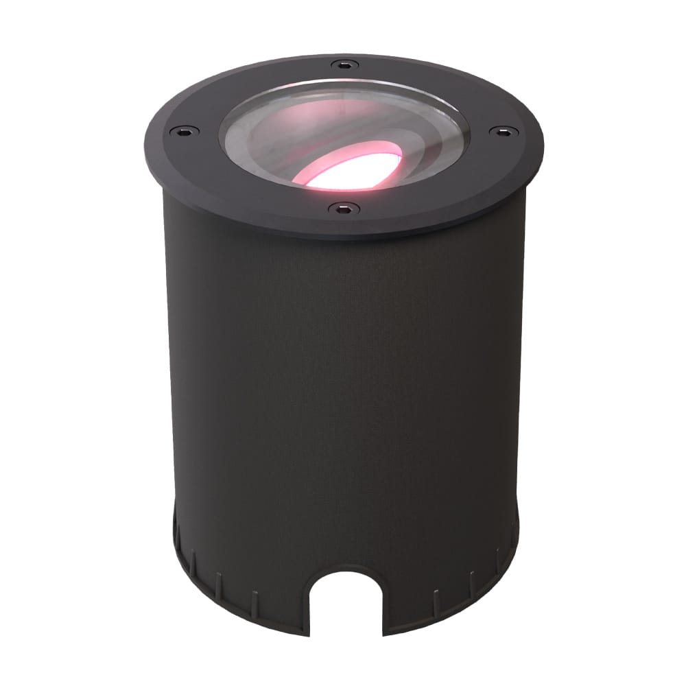 Lilly - Smart LED Grondspot - IP67 waterdicht - 5,5 Watt 345 Lumen - Kantelbaar - Overrijdbaar - Rond - Wifi + Bluetooth - RGBWW - GU10 - Google Home, Amazon Alexa en Siri - Zwart afbeelding
