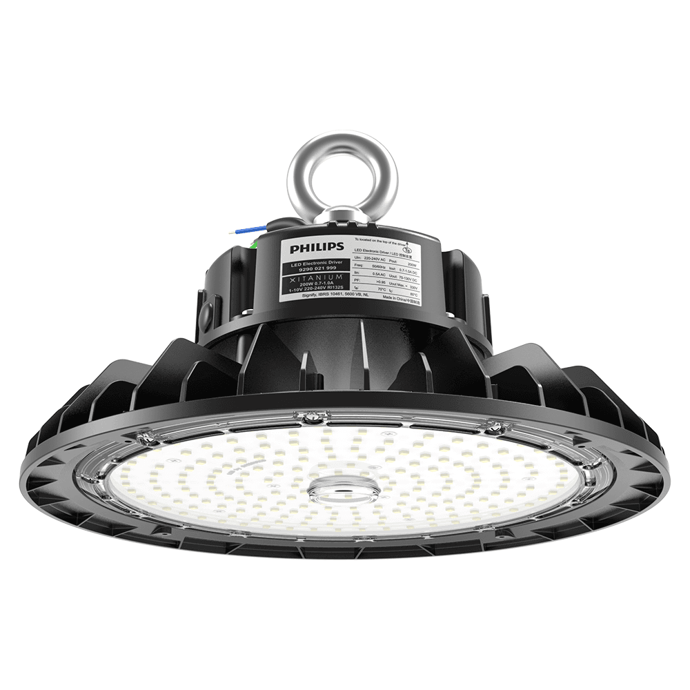 Triton - LED High Bay - 200 Watt 35.000 Lumen - 175lm/W - Samsung LED&apos;s - 6500K Daglicht wit - IP65 Waterdicht - IK09 - 1-10V Dimbaar - met Philips Driver - Ra80 afbeelding