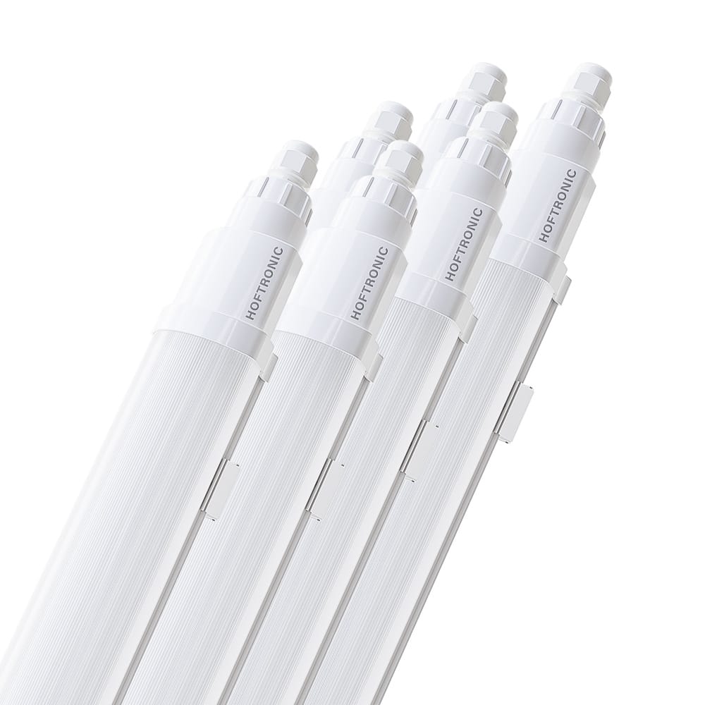 Set van 6 Q-Series LED TL Armaturen 120cm - 36 Watt 4320 Lumen vervangt 144 Watt - 120lm/W - 4000K neutraal wit licht - Gereedschapsloos Koppelbaar - IK08 - IP65 Waterdicht - Tri-proof plafondverlichting afbeelding