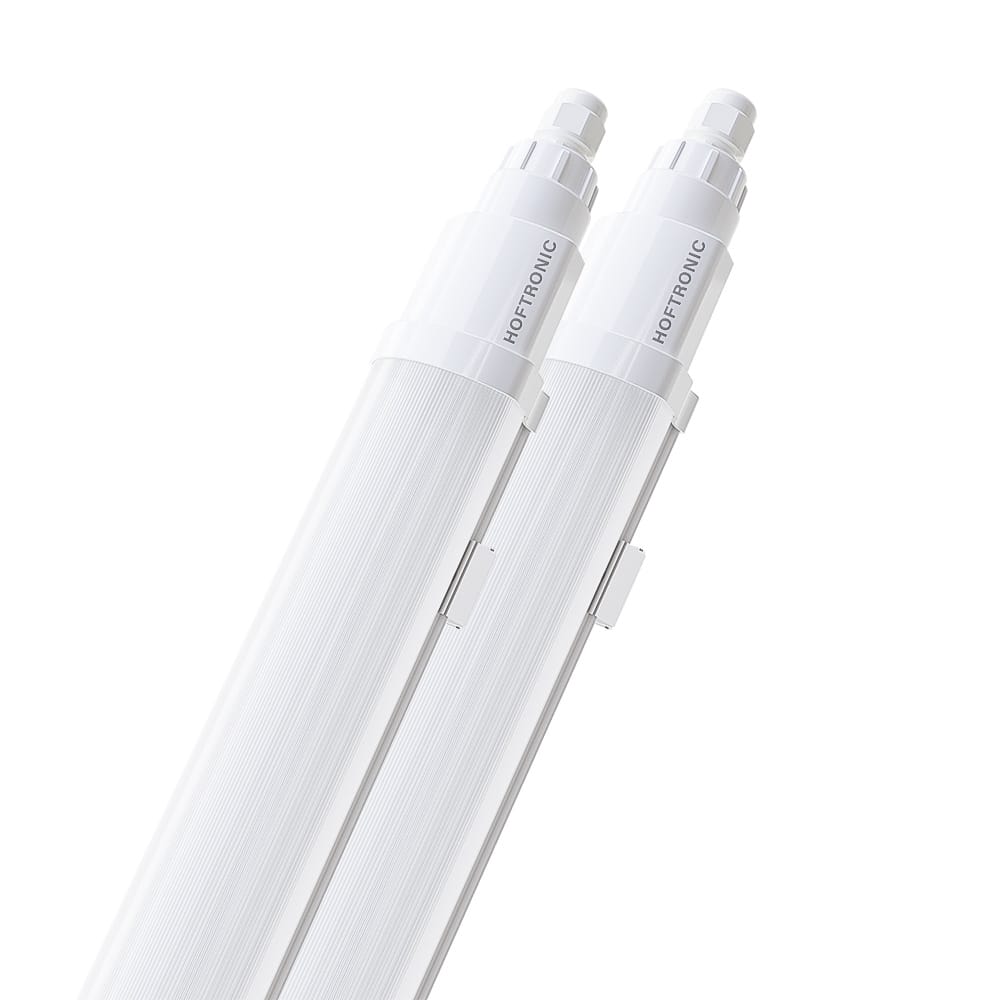 Set van 2 Q-Series LED TL Armaturen 150cm - 48 Watt 5760 Lumen vervangt 192 Watt - 120lm/W - 4000K neutraal wit licht - Gereedschapsloos Koppelbaar - IK08 - IP65 Waterdicht - Tri-proof plafondverlichting afbeelding