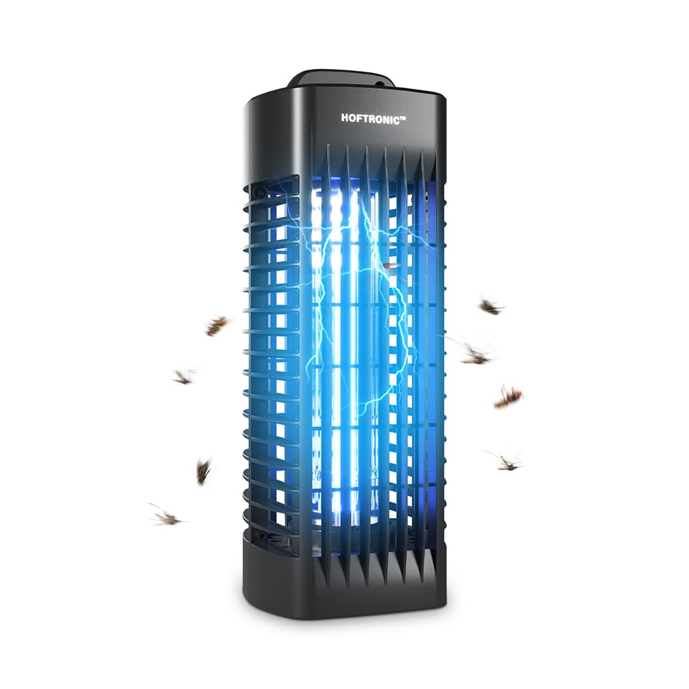 Muggenlamp Vliegenlamp UV Insectenlamp Elektrisch 6 Watt geschikt voor 30 m² 1000 volt Voor binnen Zwart