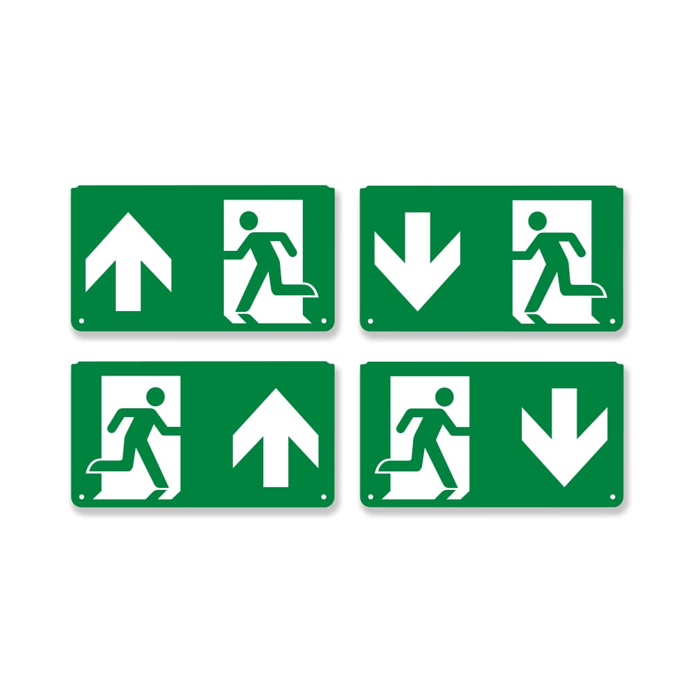 Vluchtwegsticker set voor Tumu noodverlichting - Richtingen boven/onder/links/rechts afbeelding