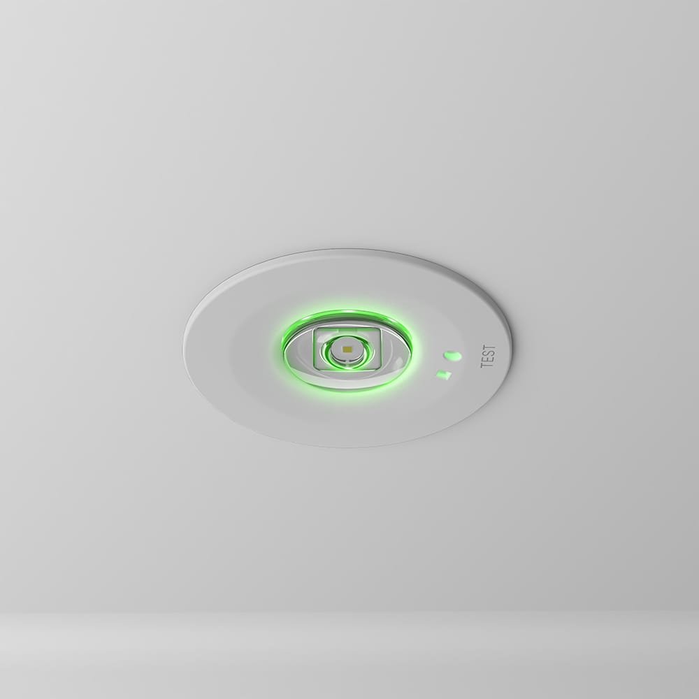 Mirian - LED Noodverlichting inbouwspot Wit - IP20 voor binnen - 1,2 Watt 130 Lumen - 3 uur noodaccu - Noodaccu plafondspot - Autotest fuctie afbeelding