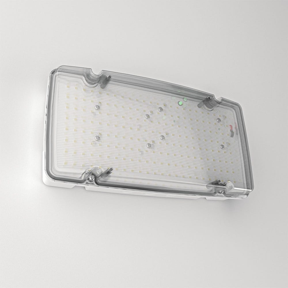 Salus Max LED Noodverlichting met Accu - Instelbaar wattage 6W/10 Watt 1000lm/1500 lumen - IP66 Waterdicht - IK08 vandalismeproof - 3 uur Noodaccu - Autotest functie afbeelding
