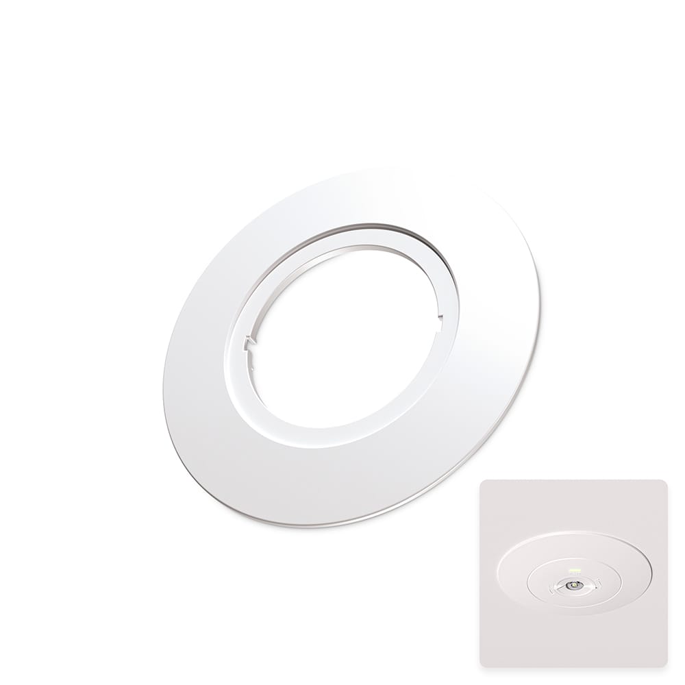 Locus - Afdekring wit - Aluminium afbeelding