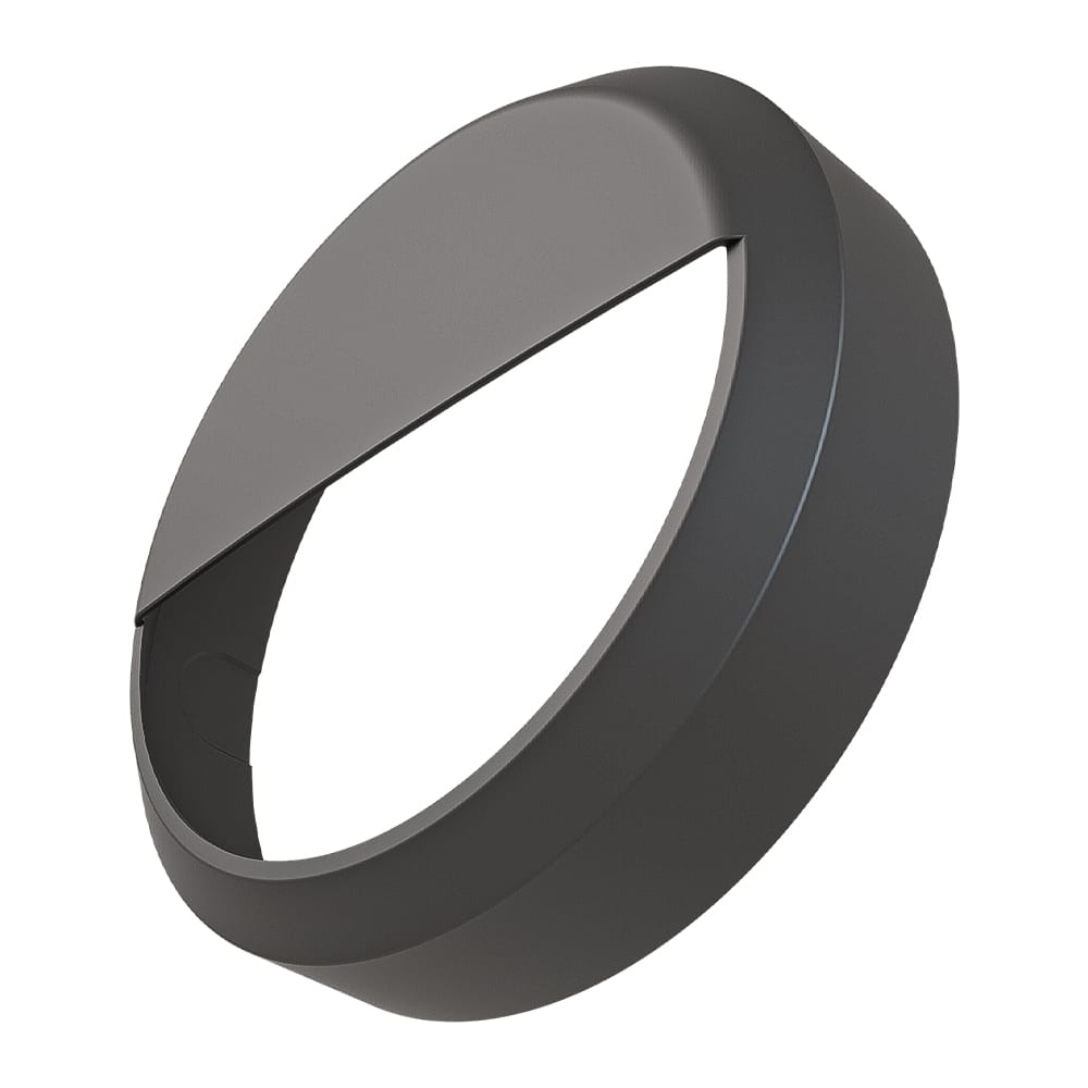 Pulsa afdekring zwart + eyelid zwart 25cm - Geschikt voor Pulsa noodverlichting bulkhead afbeelding