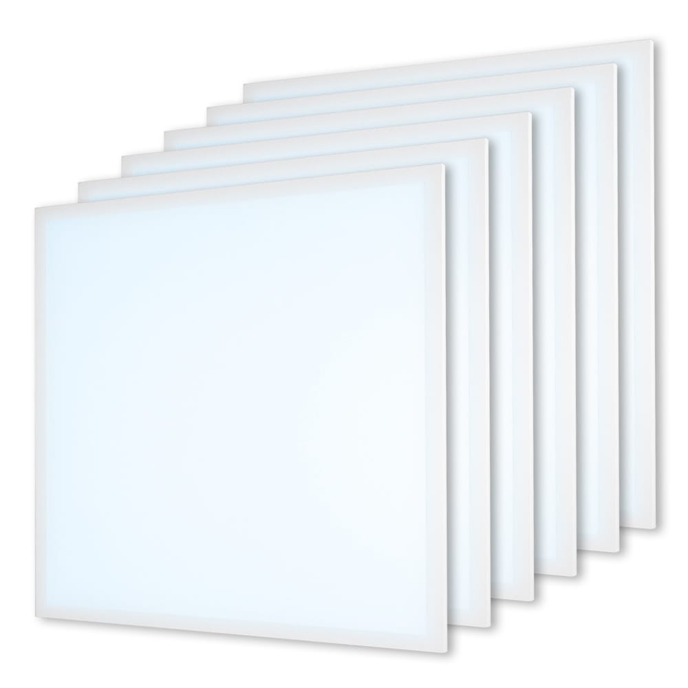 6x LED Paneel - 60x60 cm - 36 Watt - 4860lm (135lm/W) - 6500K daglicht wit - Flikkervrij - UGR22 - 5 jaar garantie afbeelding