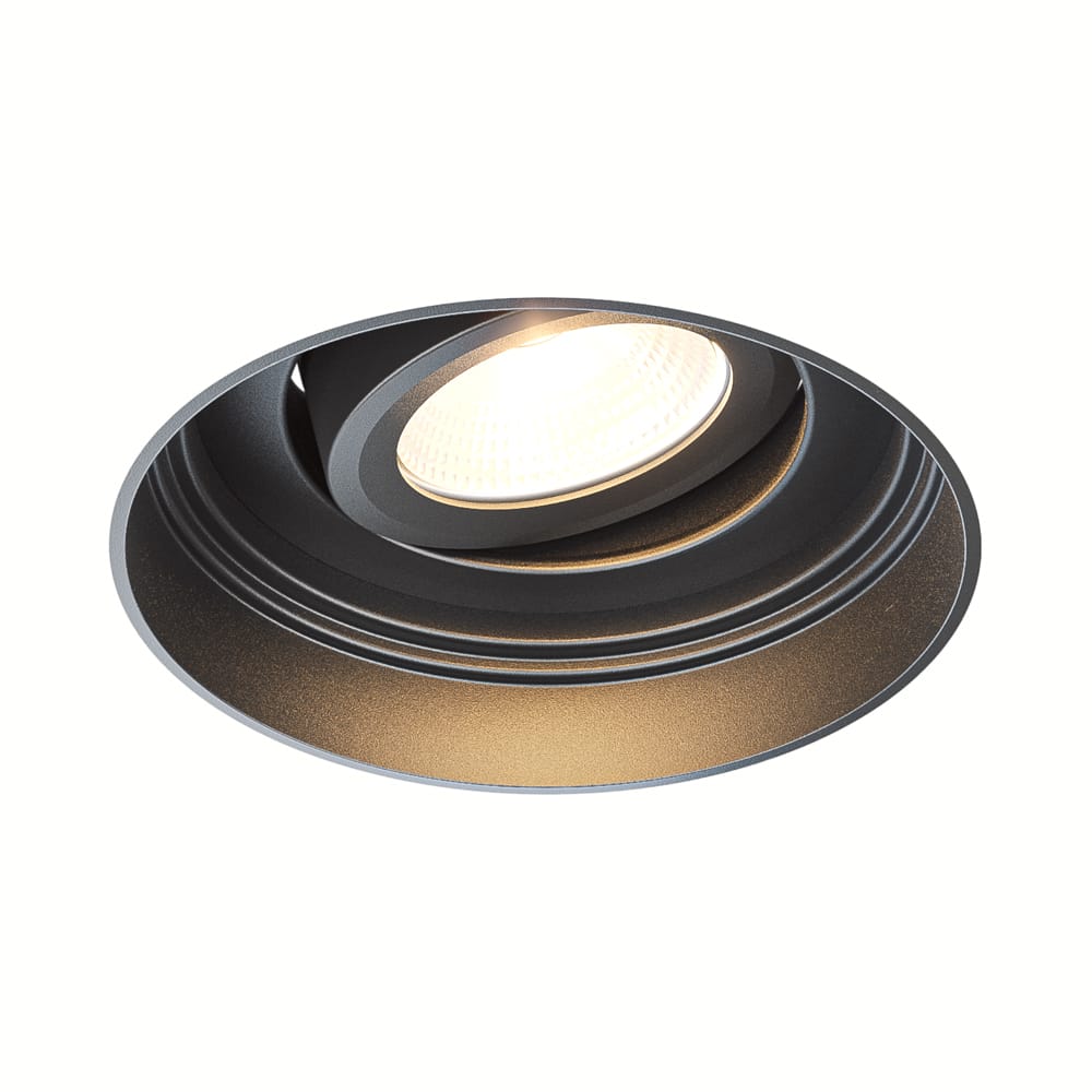 Lugo LED inbouwspot Trimless - Zwart - Dimbaar - 5 Watt 450 Lumen - 2700K Warm Wit Licht - Kantelbaar - IP65 - Voor Binnen & Buiten afbeelding