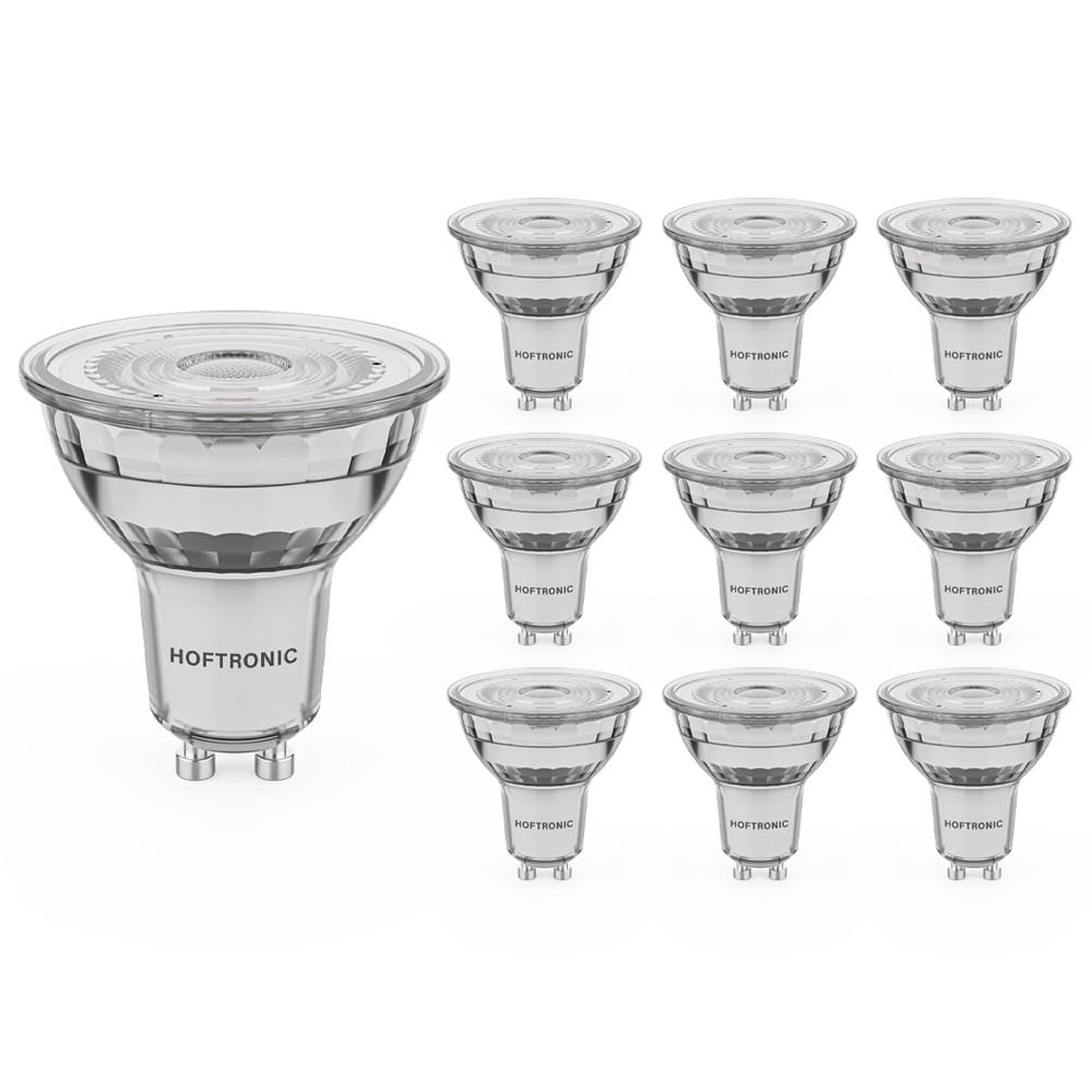 10x GU10 LED Spot - 4 Watt 345 Lumen - 2700K Warm wit - Dimbaar - Vervangt 50 Watt - LED Reflector