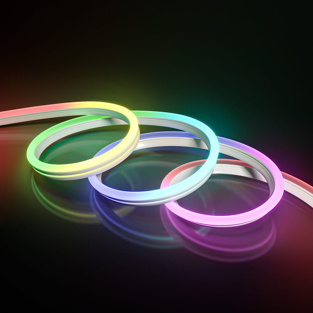 Halo Neon LED Strip 10m - Smart - Wifi & Bluetooth - RBGIC - Met afstandsbediening - IP65 voor binnen en buiten - SMD 5050 - 84 LEDs/m afbeelding